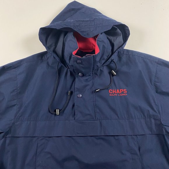 Vintage Chaps Ralph Lauren Lightweight Anorak Jacket Mens Medium Windbreaker - Picture 6 of 15